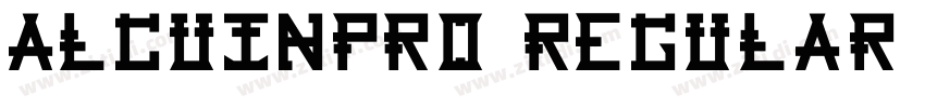 AlcuinPro Regular字体转换
